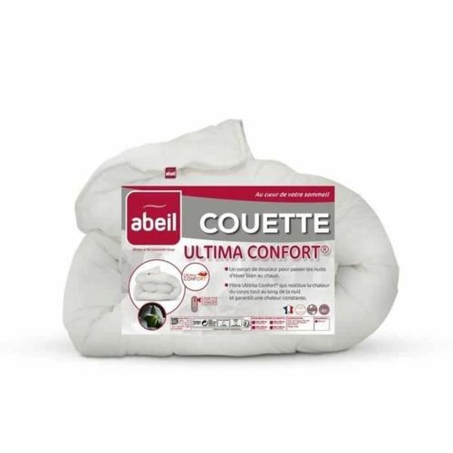 Couette Très Chaude 240 X 260 Cm Polyester Blanc