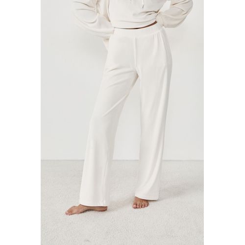 Pantalon De Pyjama Effet Velours - Galika - M - Ecru - Femme - Etam