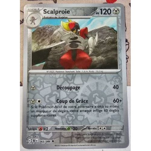 Pokémon Scalproie 065 / 086 Reverse Ev10.5 Foudre Noire