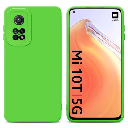 Cadorabo Housse compatible avec Xiaomi Mi 10T / Mi 10T PRO en FLUID VERT - Étui de protection en silicone TPU flexible