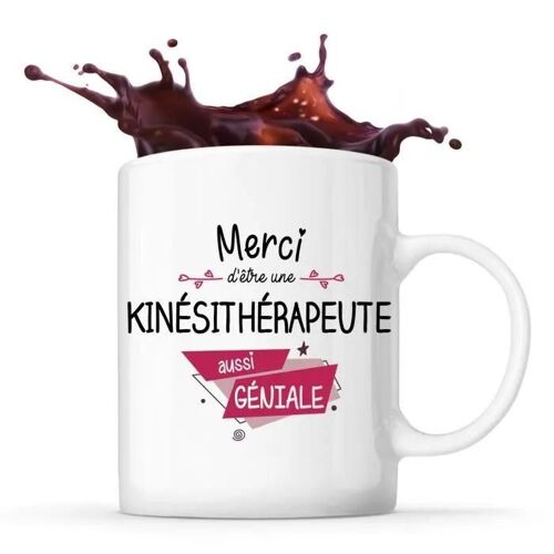 Mug Merci Kinésithérapeute Géniale | Tasse Idée Cadeau Collègue Travail Retraite