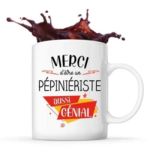 Mug Merci Pépiniériste Génial | Tasse Idée Cadeau Collègue Travail Retraite