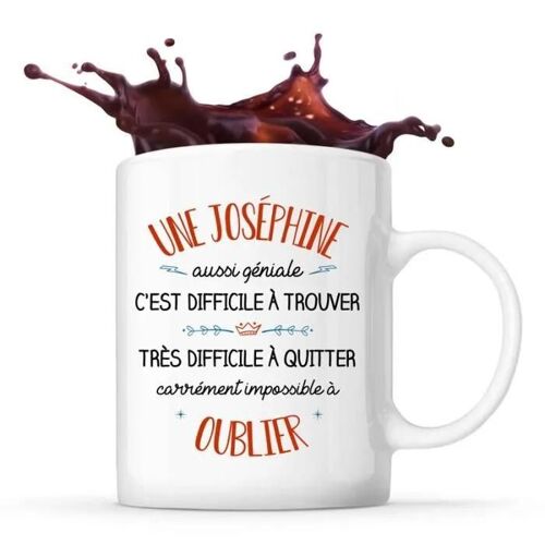 Mug - Une Joséphine - Céramique - Blanc - Cylindrique - 325 Ml