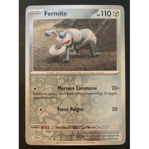Pokémon Fermite 070 / 086 Reverse Flamme Blanche Sv10.5