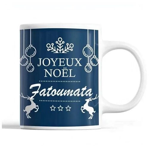 Mug - Fatoumata - Noël - Céramique - Imprimé - 325 Ml