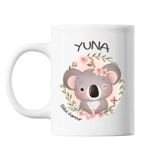 Mug - Bébé D'amour - Yuna - Céramique - 325 Ml - Blanc