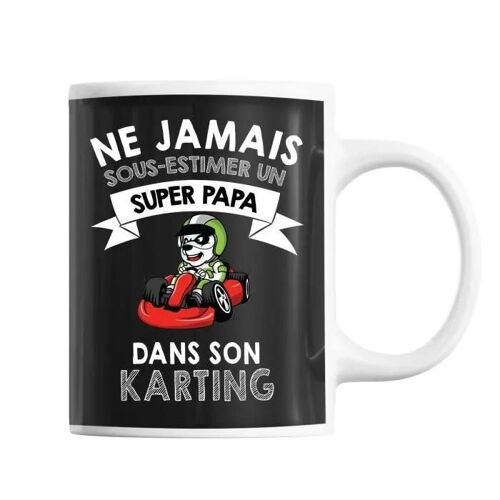 Mug - Papa Combat - Tasse Drôle - Céramique - 325 Ml - Résistant Lave-Vaisselle Et Micro-Onde
