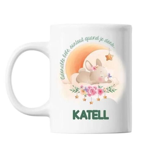 Mug - Katell - Adorable Bébé - Céramique - 325 Ml - Lave-Vaisselle Et Micro-Onde