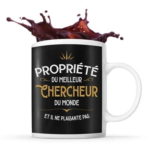 Mug - Meilleur Chef De Projet - Noir - Céramique - 325 Ml - Résistant Lave-Vaisselle Et Micro-Onde