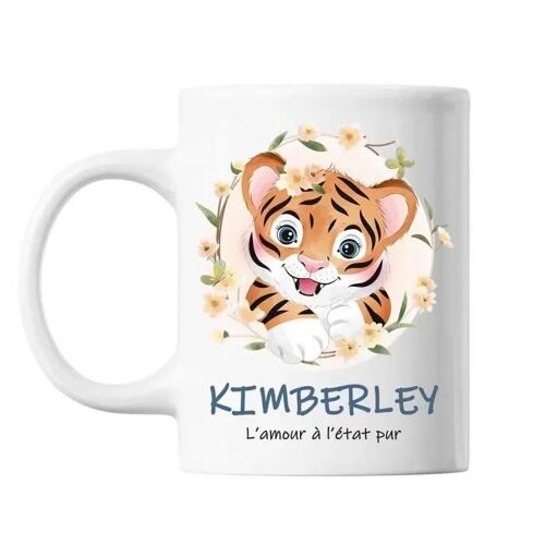 Mug - Amour Pur - Kimberley - Céramique - 325 Ml - Résistant Lave-Vaisselle & Micro-Onde