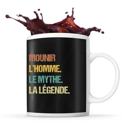Mug Mounir Mythe Légende Vintage | Tasse Prénom Cadeau Anniversaire Humour