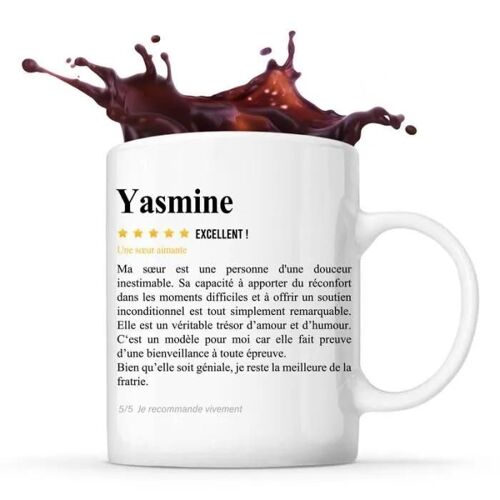Mug - Yasmine - Céramique - Blanc - Design Contemporain