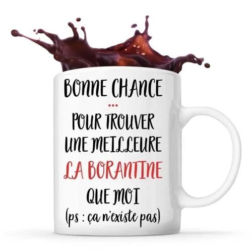 Mug - Laborantine - Céramique - Blanc - Cylindrique - Compatible Lave-Vaisselle