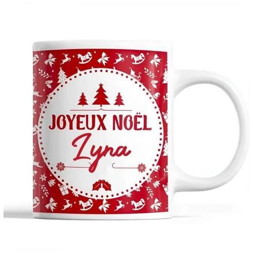 Mug - Lyna - Rouge - Céramique - 325 Ml - Résistant Lave-Vaisselle Et Micro-Onde