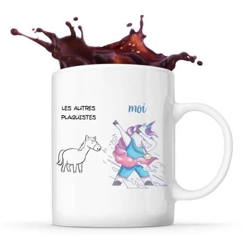 Mug Plaquistes Les Autres Vs Moi | Tasse Cadeau Travail Métier Départ Retraite Collègue Anniversaire Noël