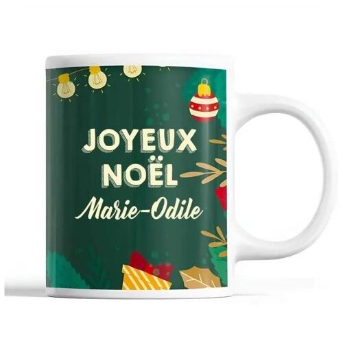 Mug - Noël Marie-Odile - Céramique - Imprimé Recto/Verso - 325 Ml