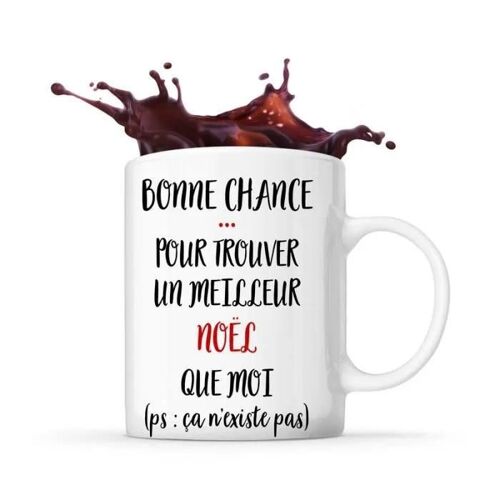 Mug - Noël - Ça N'existe Pas Homme - Céramique - Blanc - 325 Ml