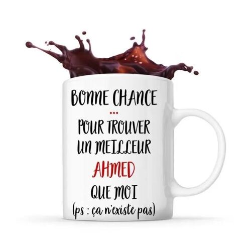 Mug - Ahmed - Tasse Personnalisée - Céramique - Compatible Lave-Vaisselle - Design Contemporain