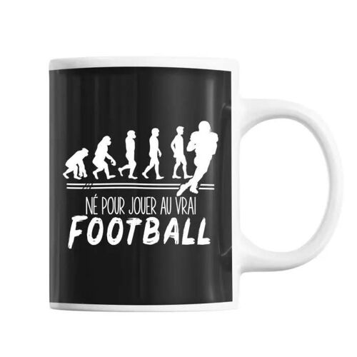 Mug - Football Us - Personnalisé - Céramique - 325 Ml - Résistant Lave-Vaisselle Et Micro-Onde