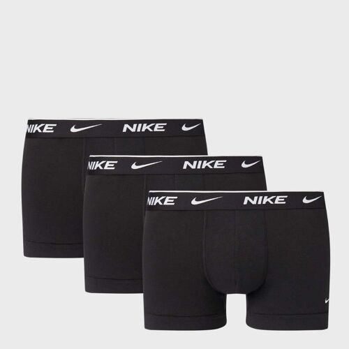 Nike 3 Pack - Everyday Cotton Stretch Trunk Homme Sous-Vêtements Noir Taille M Vêtements