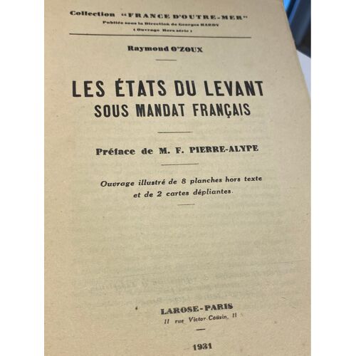Les États Du Levant Sous Mandat Français 