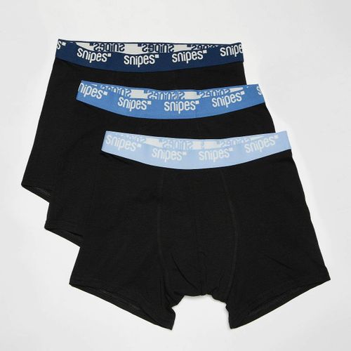 Snipes 3 Pack - Contrast Tape Briefs Boxershorts Homme Sous-Vêtements Noir Taille S Vêtements