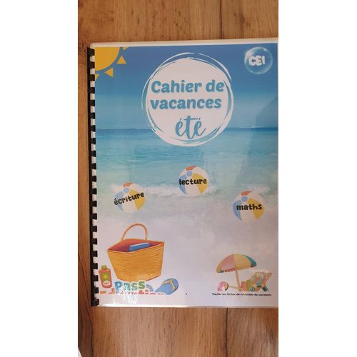 Cahier De Vacances Été Ce1