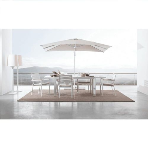 Fauteuil De Jardin En Aluminium Blanc