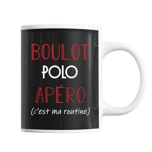 Mug Polo C'est Ma Routine | Tasse Humour