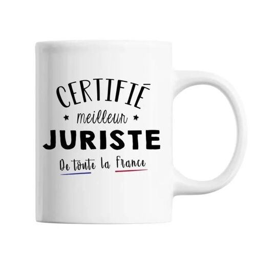 Mug - Meilleur De France - Juriste - Céramique - Blanc - 325 Ml