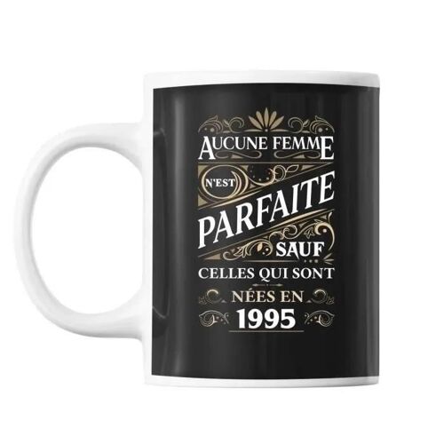 Mug - Femme Parfaite - 1995 - Céramique - 325 Ml - Résistant Lave-Vaisselle Et Micro-Onde