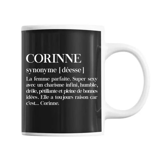 Mug Corinne Définition Déesse Tasse Cadeau Personnalisé