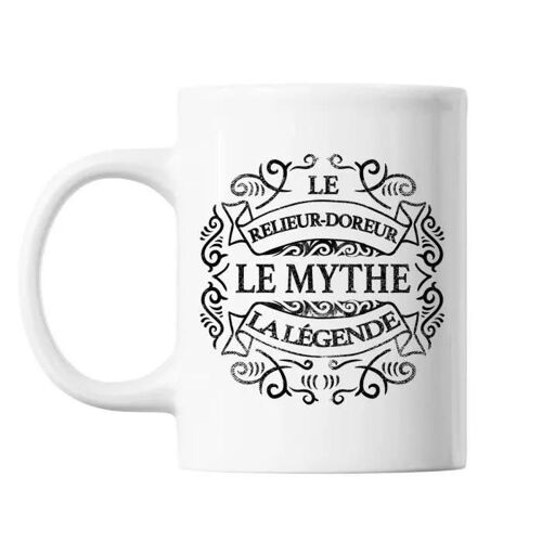 Mug Relieur Doreur Le Mythe La Légende Blanc Tasse Cadeau Personnalisé