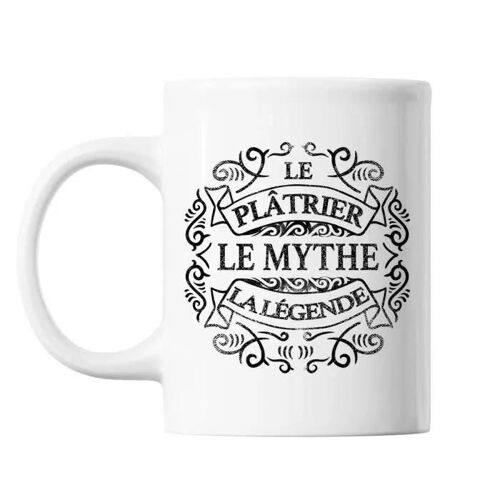 Mug Plâtrier Le Mythe La Légende Blanc Tasse Cadeau Personnalisé