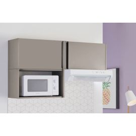 Moderna Meuble Haut Urban 60 Cm Mélaminé 16mm Argile 1 Niche