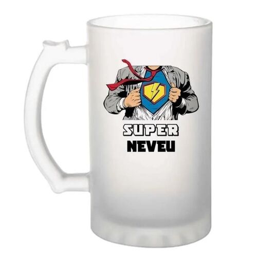 Chope De Bière Super Neveu Verre À Bière Pinte Famille - Amis