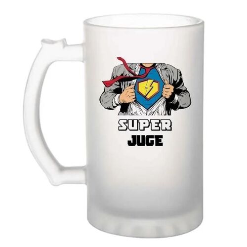 Chope De Bière Super Juge Verre À Bière Pinte Métier Départ Retraite Collègue Travail