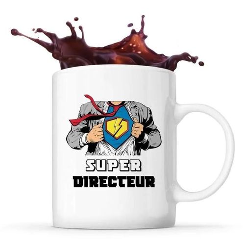 Mug Super Directeur Tasse Café Thé Métier Départ Retraite Collègue Travail