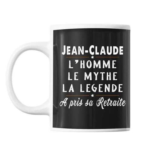 Mug Jean-Claude Départ Retraite Tasse Cadeau Personnalisé