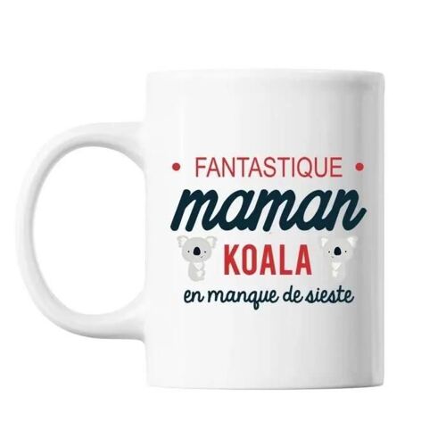 Mug - Maman Koala - Personnalisé - Céramique - 325 Ml - Lave-Vaisselle Et Micro-Onde