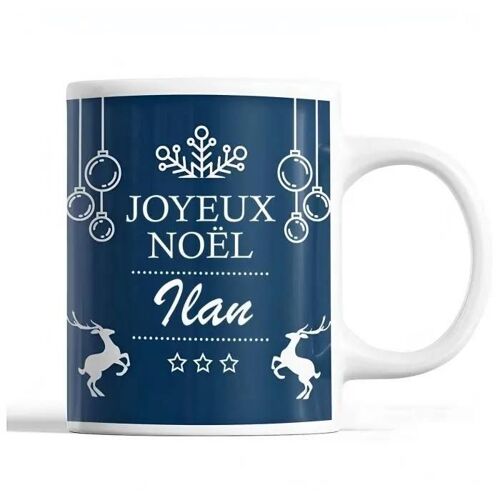 Mug - Ilan - Noël - Céramique - Imprimé - 325 Ml - Résistant Lave-Vaisselle