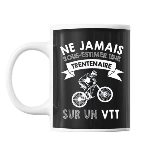 Mug Femme Vtt Trentenaire Tasse Cadeau Personnalisé