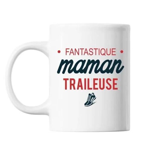 Mug - Maman Traileuse - Céramique - 325 Ml - Résistant Lave-Vaisselle Et Micro-Onde