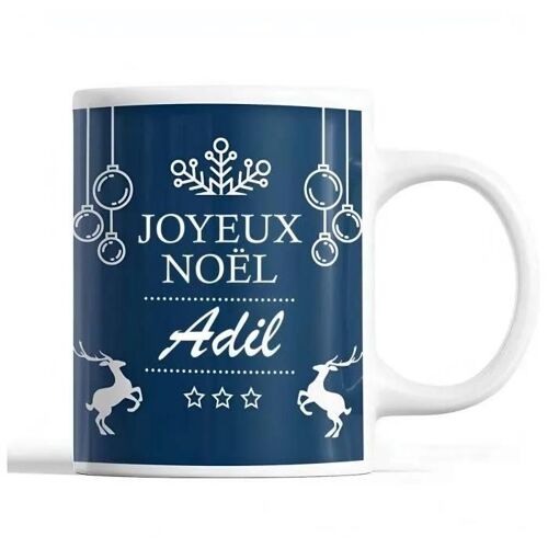 Mug - Adil - Noël - Céramique - Imprimé - 325 Ml