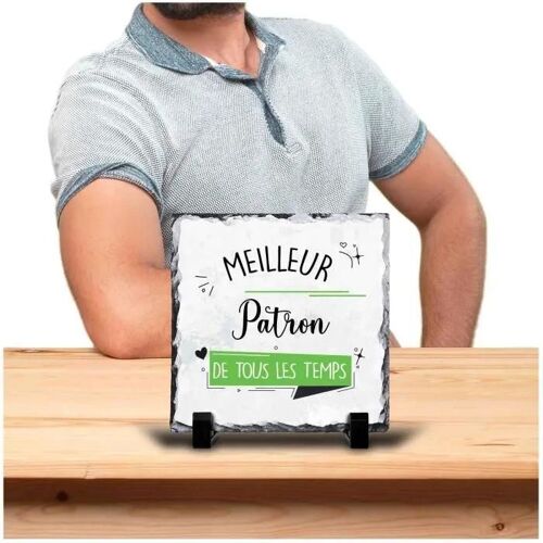 Cadre Meilleur Patron de tous les temps | Idée Bureau Cadeau Travail Départ Retraite Collègue Anniversaire Noël