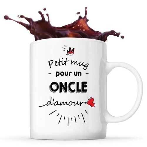 Mug - Oncle D'amour - Blanc - Céramique - 325 Ml - Résistant Lave-Vaisselle Et Micro-Onde