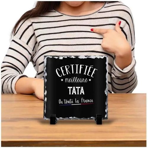Cadre tata certifiée meilleure dans toute la france noir | Idée Bureau Cadeau Travail Départ Retraite Collègue Anniversaire Noël
