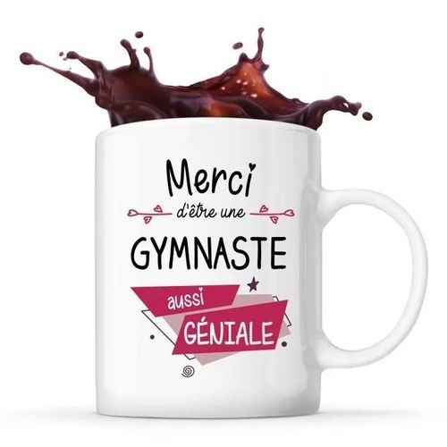 Mug Merci Gymnaste Géniale | Tasse Idée Cadeau Collègue Travail Retraite