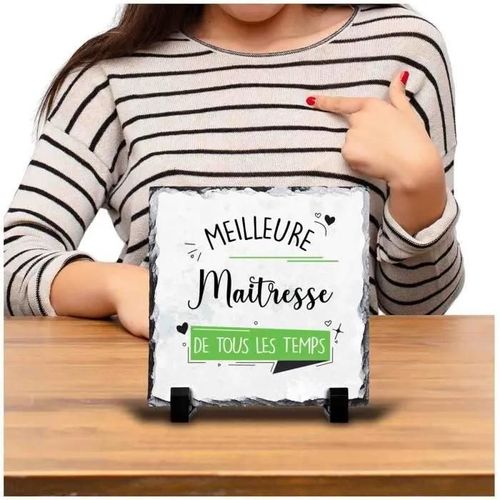 Cadre Meilleure Maitresse de tous les temps | Idée Bureau Cadeau Travail Départ Retraite Collègue Anniversaire Noël