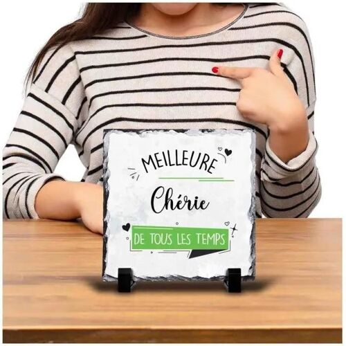 Cadre Meilleure Chérie de tous les temps | Idée Bureau Cadeau Travail Départ Retraite Collègue Anniversaire Noël